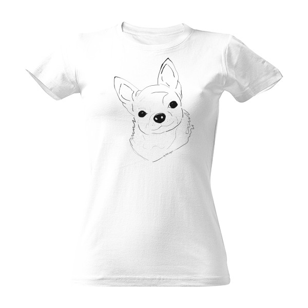 Tričko s potiskem Čivava - my little angel